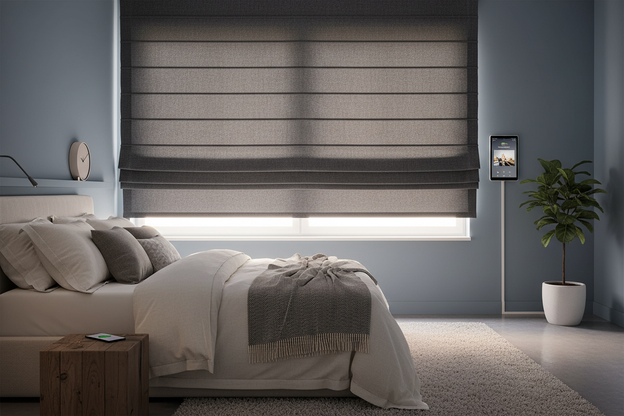 The Best Smart Room Darkening Roman Blinds Setup for Lazy Mornings