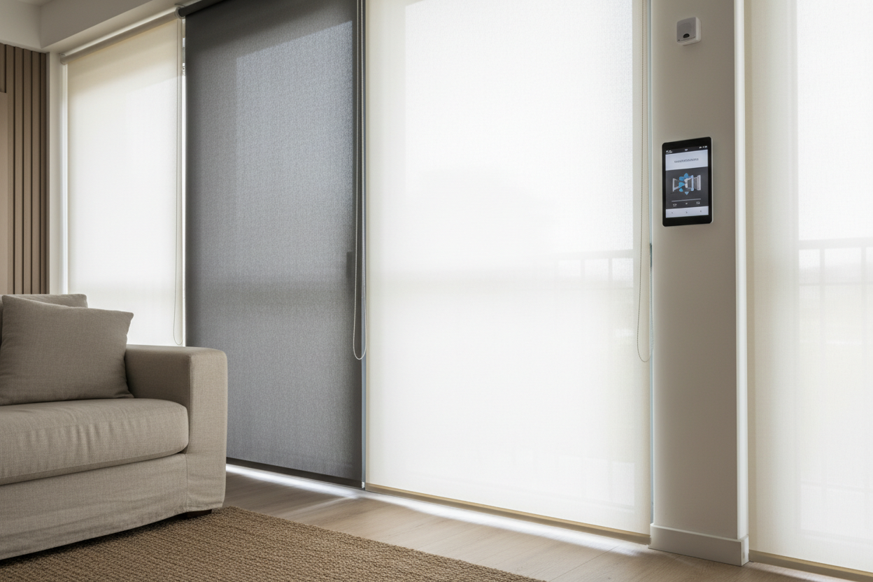 Smart Double Blinds: The Ultimate Light & Privacy Setup