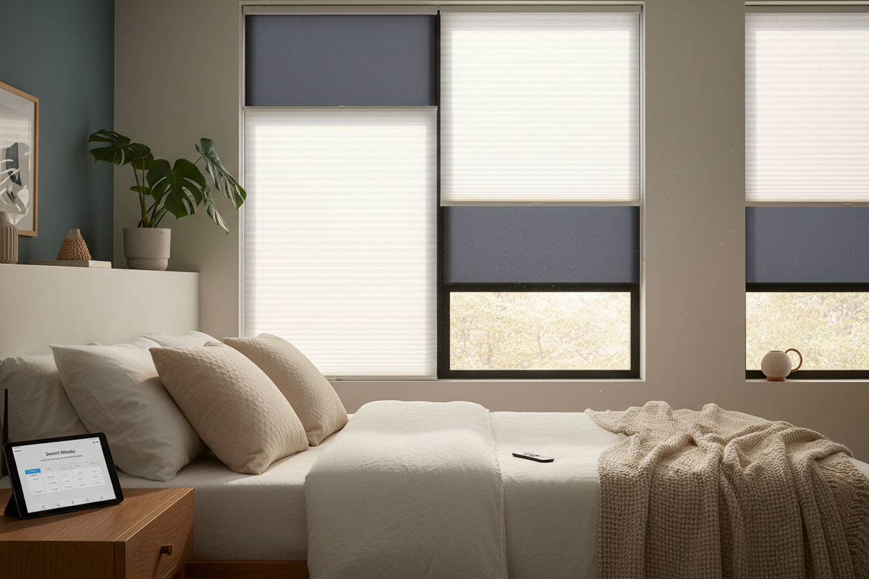 Automate Your Mornings with Bali Light Filtering Cellular Shade