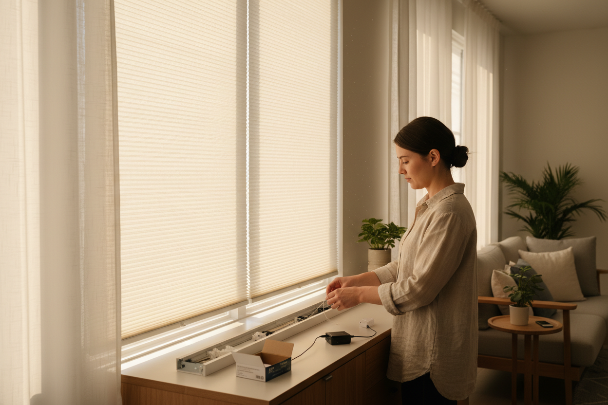 Smart Retrofit: Repair Cellular Shades Cordless & Motorize It