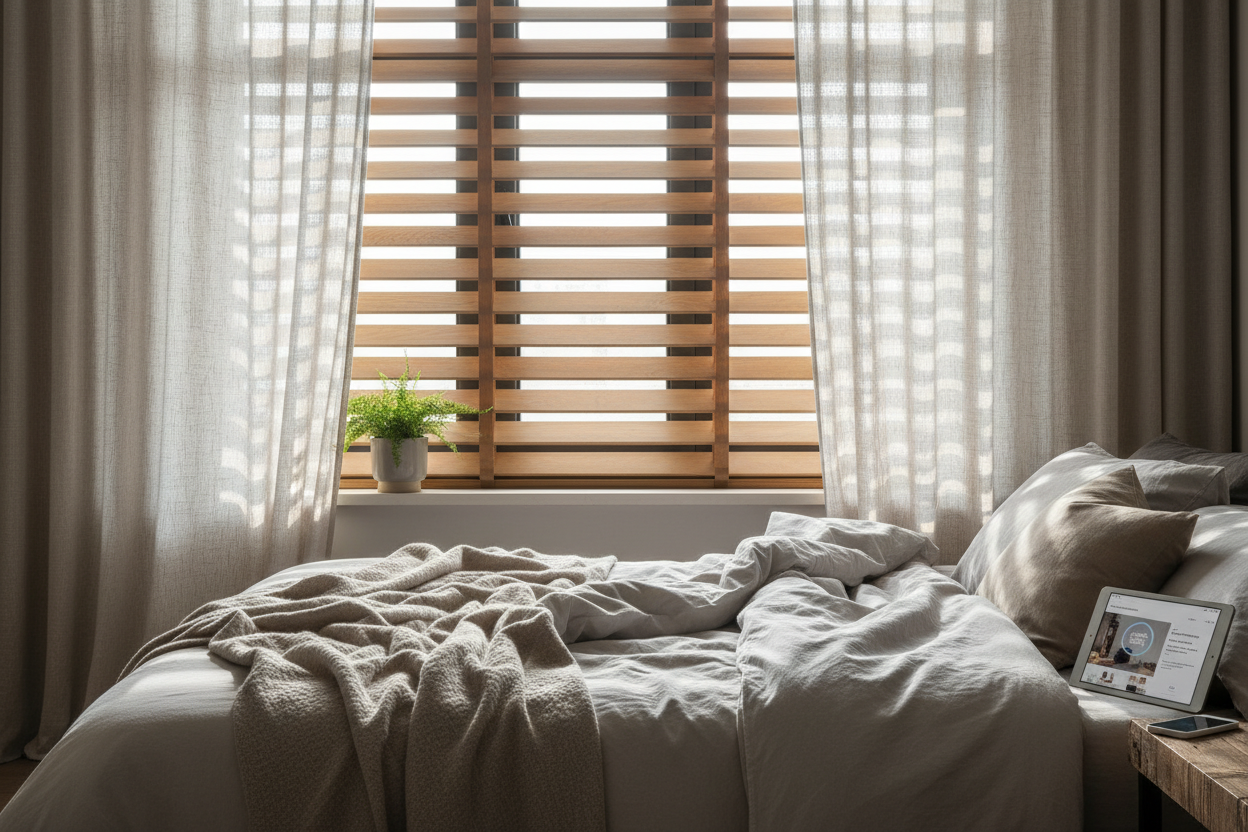 Automating Slat Shades: The Perfect Setup for Lazy Mornings