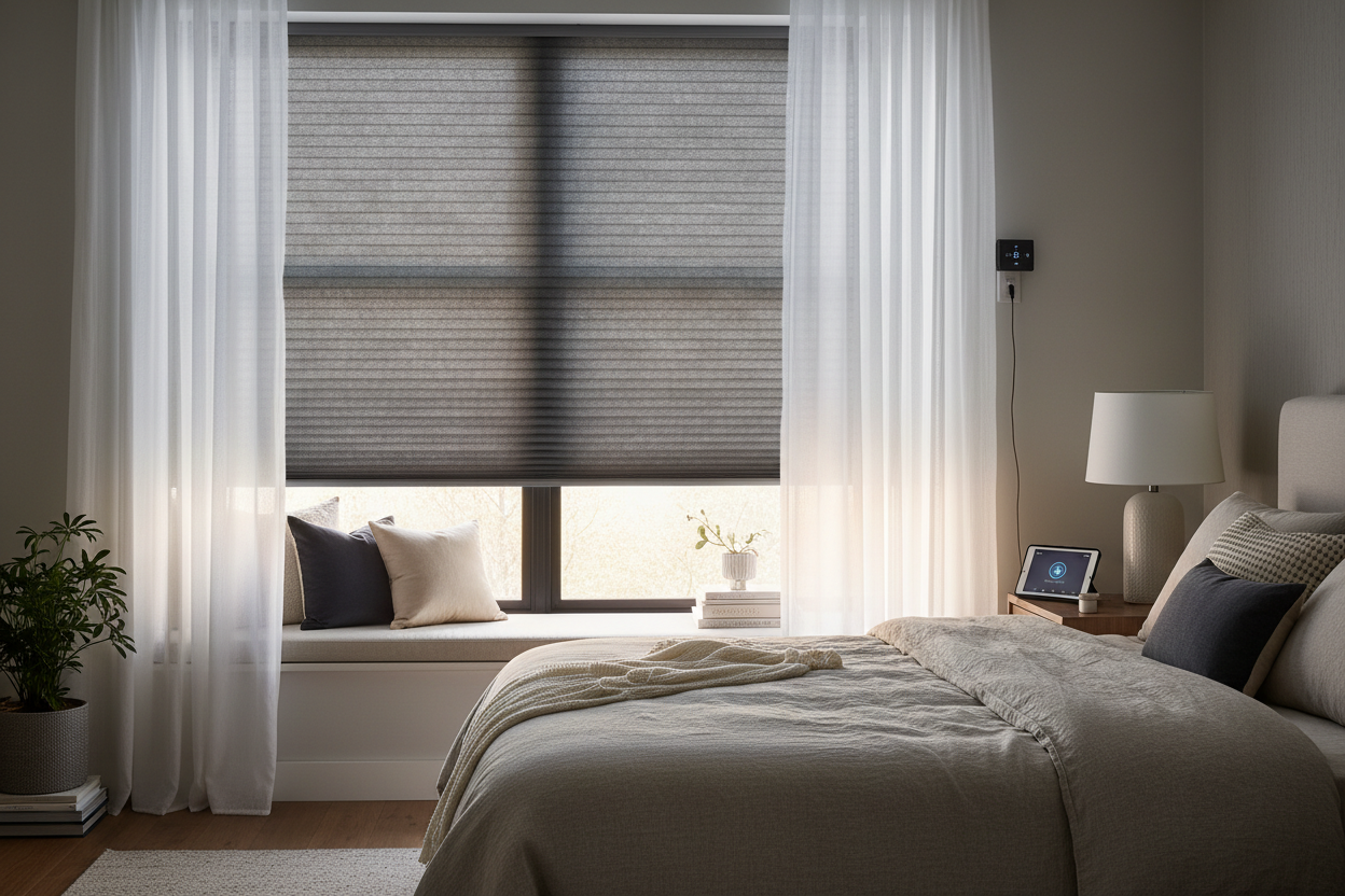 Smart Sleep: Automating Home Depot Blackout Honeycomb Blinds