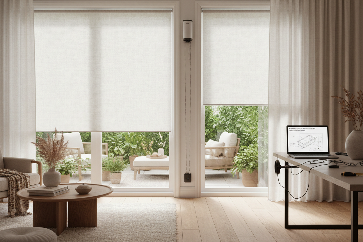 Automate Vinyl Outdoor Roll Up Shades with Cords: DIY Guide