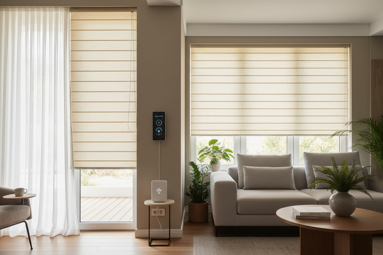 Smart Cellular Shades: Battery vs. Hardwired Power Guide