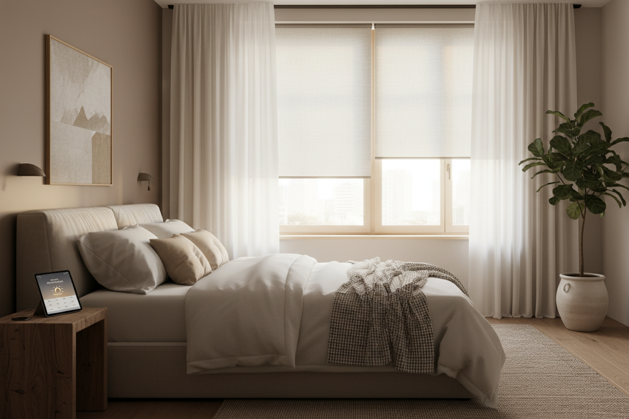 Wake Up Naturally: The Smartest Bedroom Shades or Blinds Setup