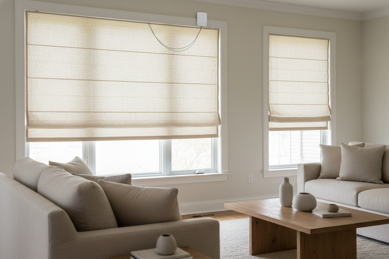 Automating the Madison Park Basketweave Roman Shade