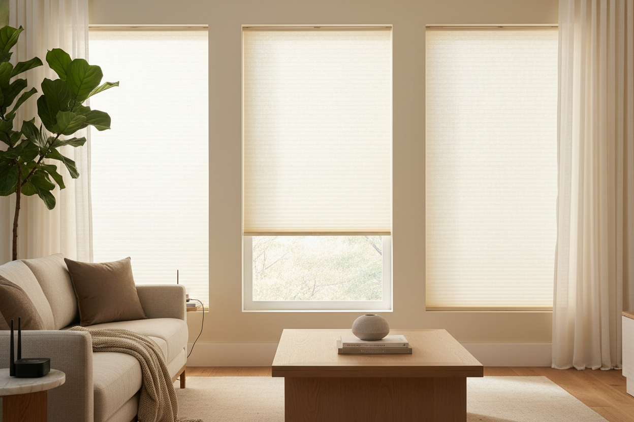 Automating 3/8 Inch Cellular Shades: The Compact Smart Solution