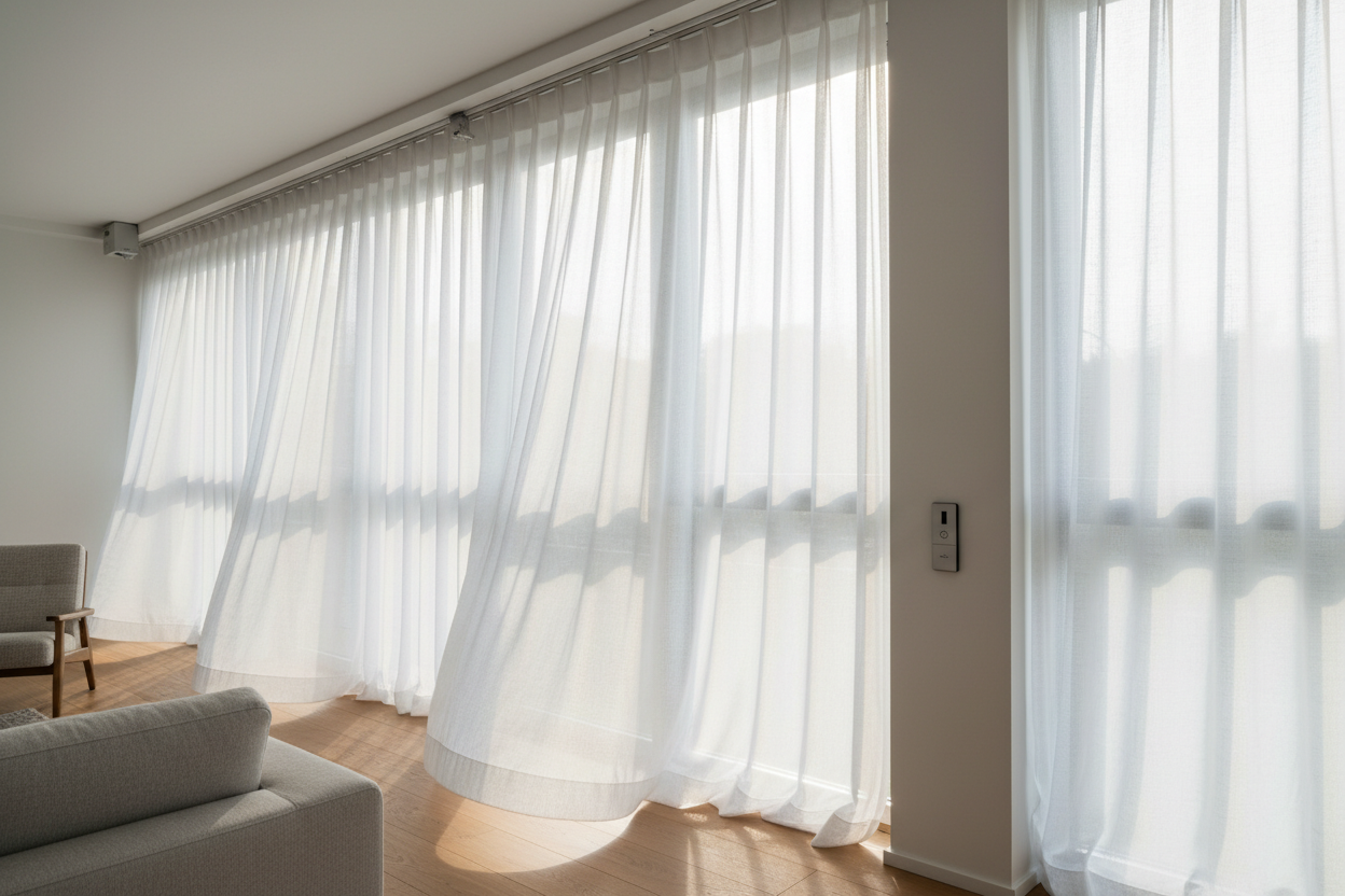 Automating Long Thin Horizontal Windows Curtains: The High-Up Fix