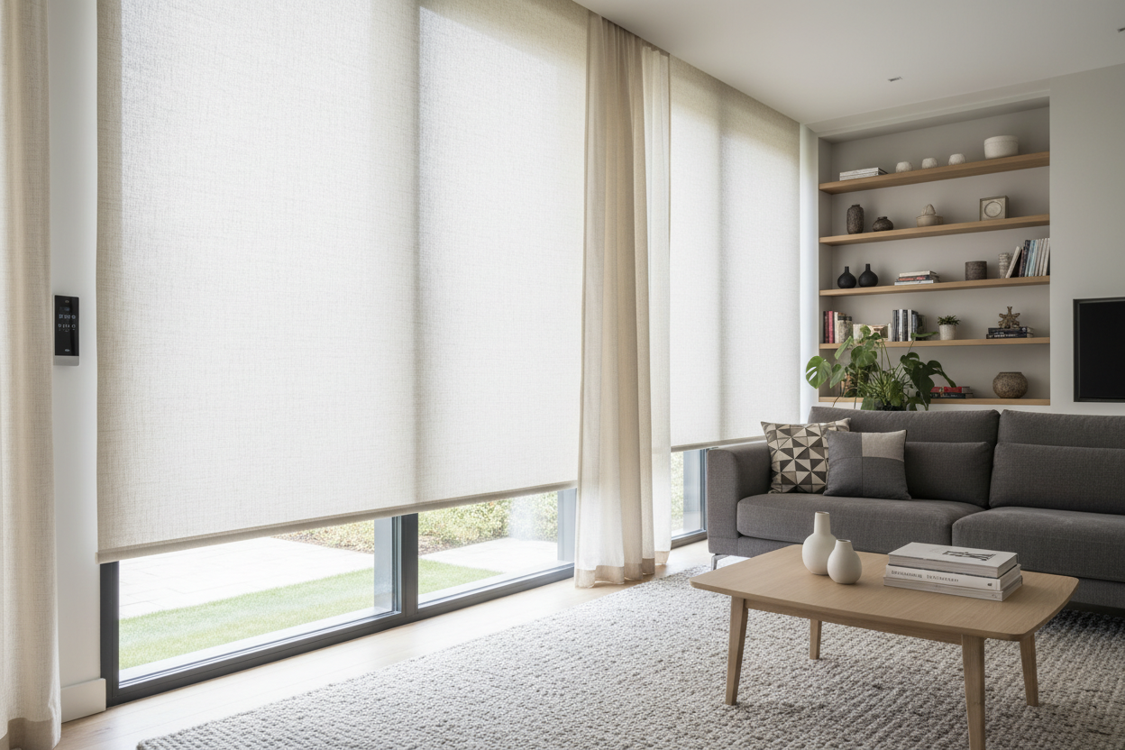 Privacy & Sunlight: The Smart Bottom Up Roller Shade Setup