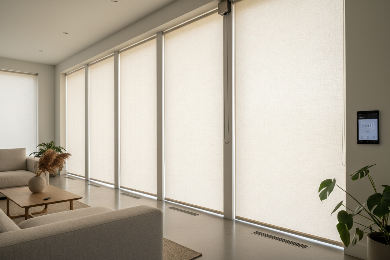 Motorizing Wide Windows: The Smart Large Roller Blind Guide
