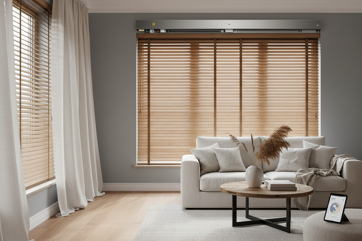 Smart Wood Blinds Roll Up: The Ultimate Retrofit Guide