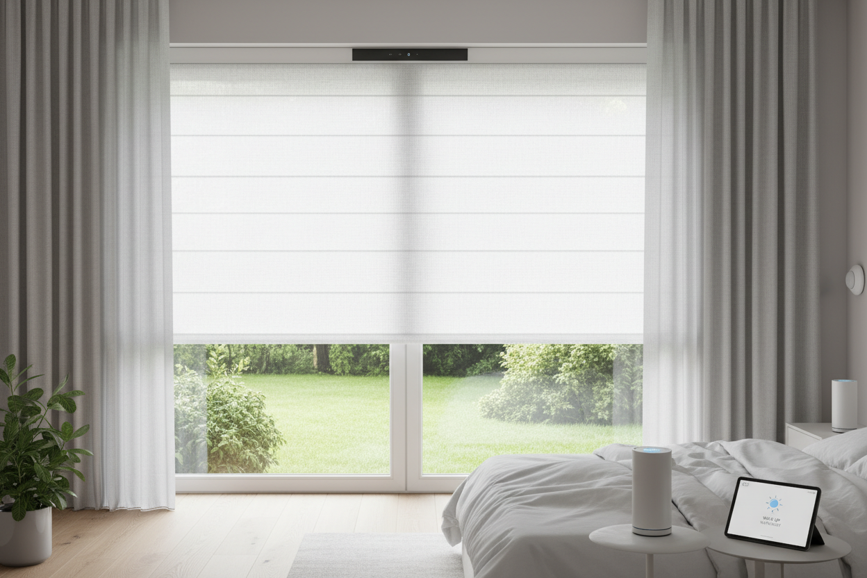 Wake Up Naturally: The Best Smart White Roller Blind Setup