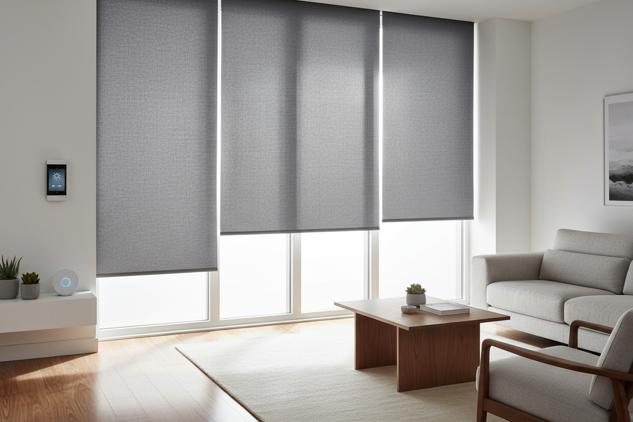 Smart Gray Roller Shade: The Best Setup for Modern Living