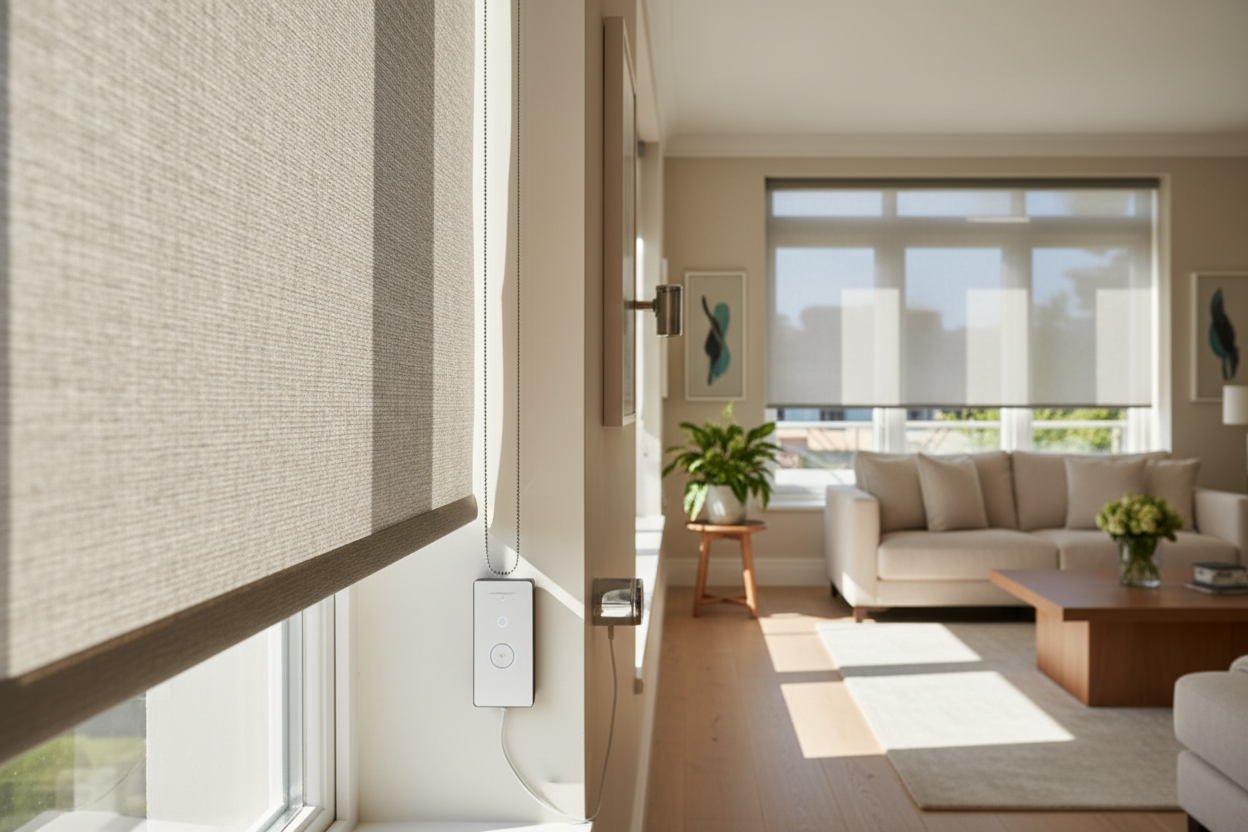 What Are Roller Shades? Battery vs. Hardwired Smart Motors