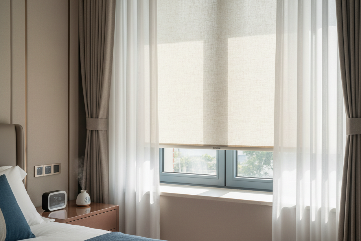 Wake Up Naturally: My Smart Roller Blinds Window Setup