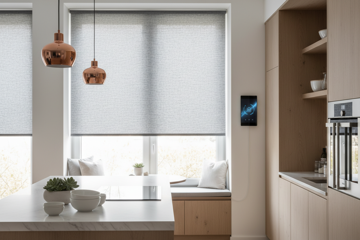 Smartify Your Roller Blinds in Kitchen: Connectivity & Power Guide