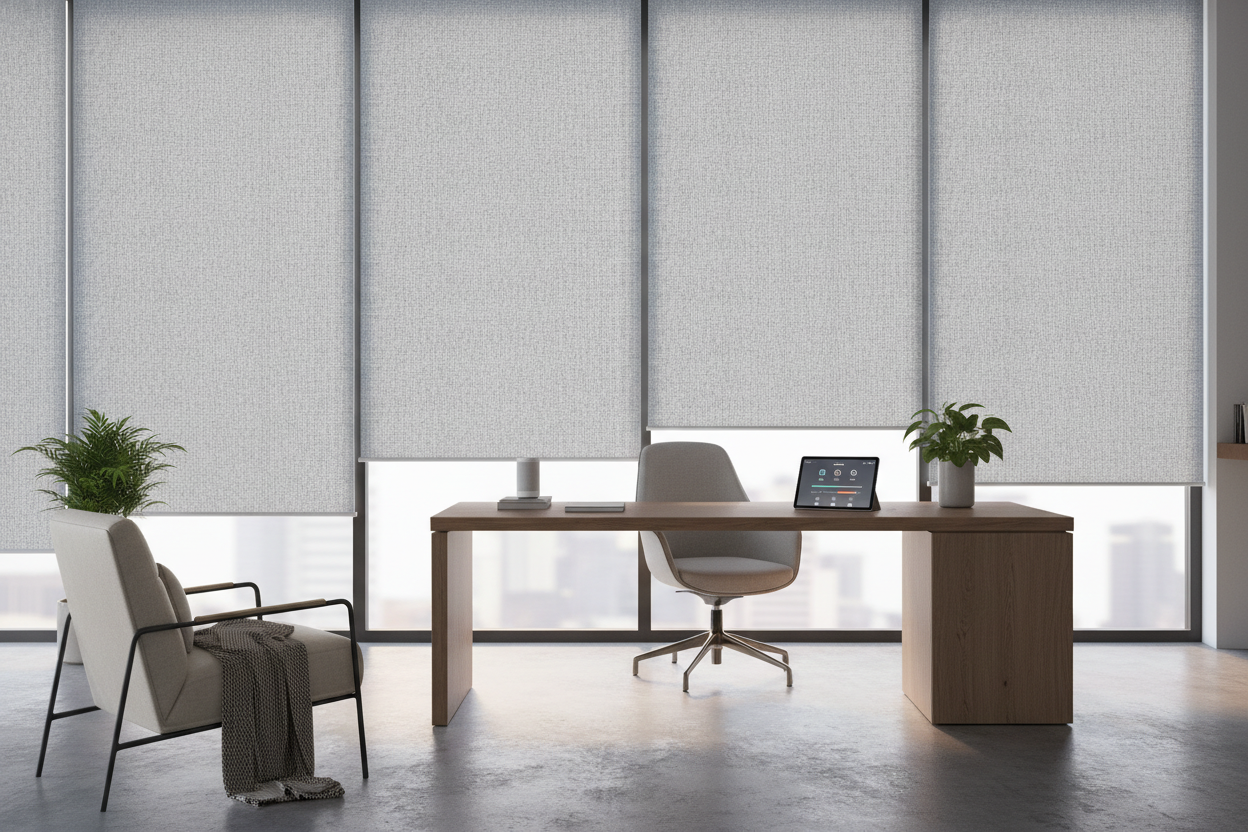 Automate Your Workflow: Smart Roller Blinds for Office Setup