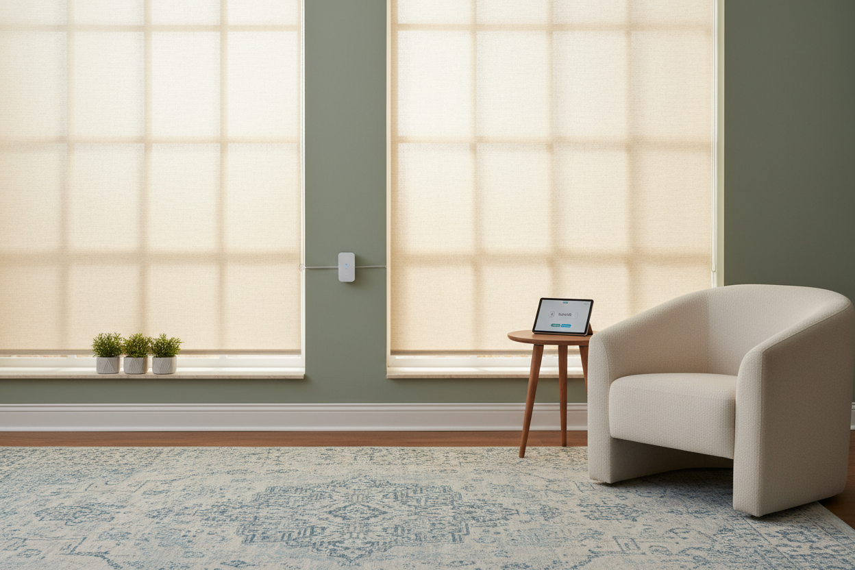 Smart Control for Big Windows: Roller Blinds 80 Inches Wide Setup