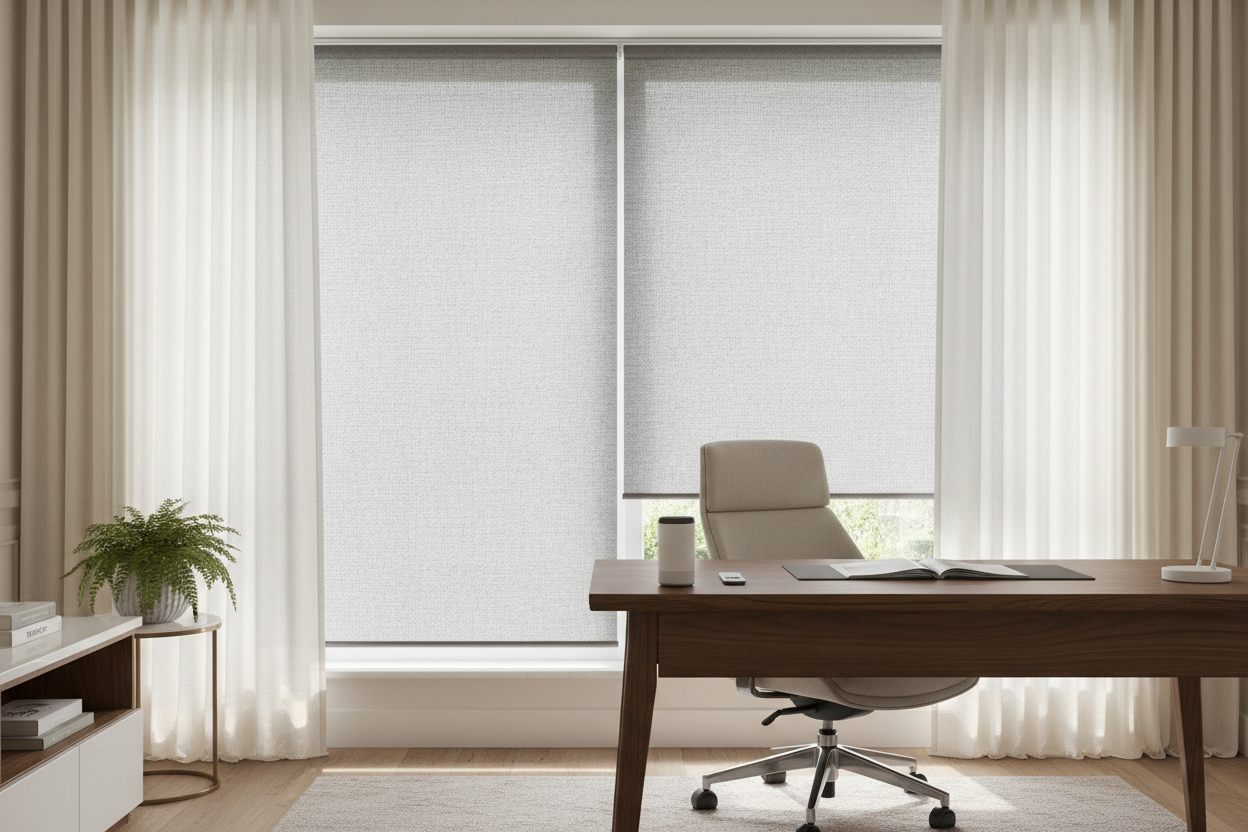 The Best Sunscreen Roller Shades Setup for Home Offices