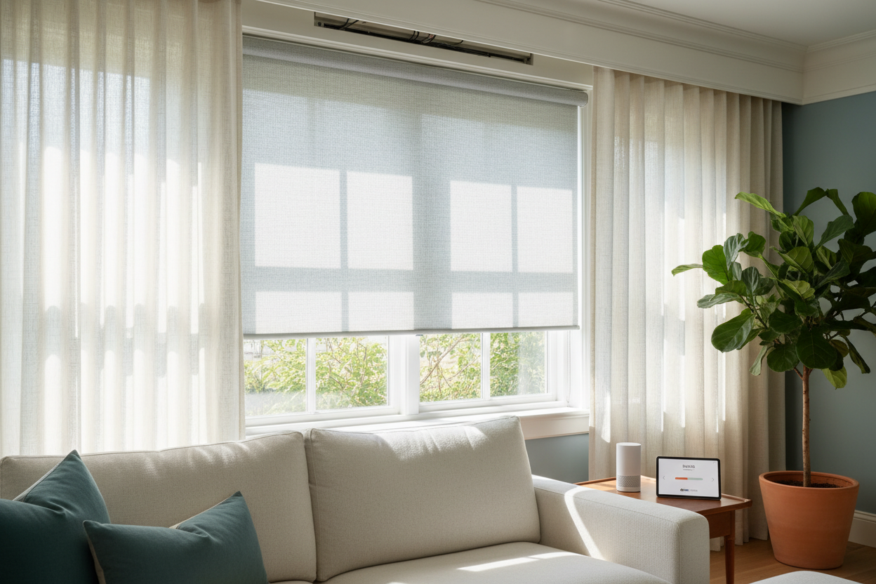 Hiding the Tech: The Ultimate Smart Roller Shade Cover Setup