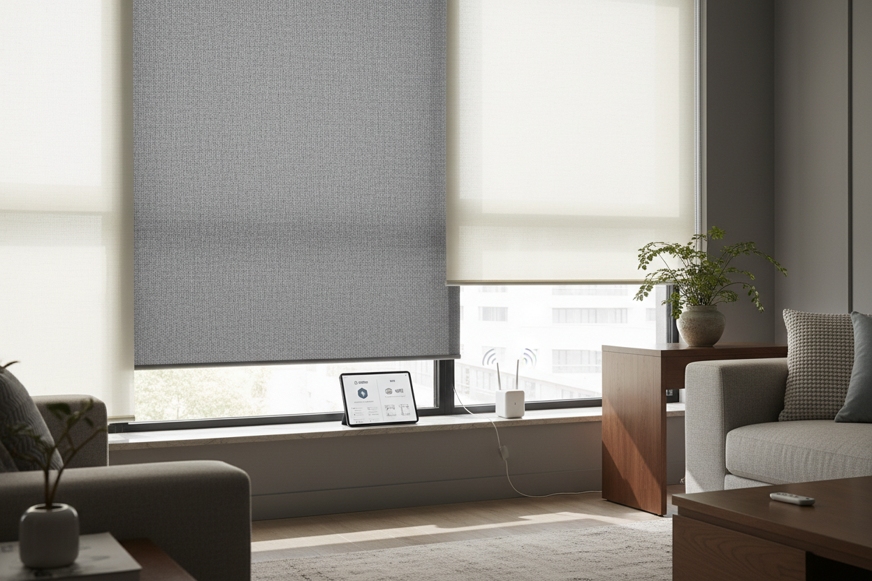 Smart 34 Inch Roller Shade Setup: Zigbee vs. WiFi Guide