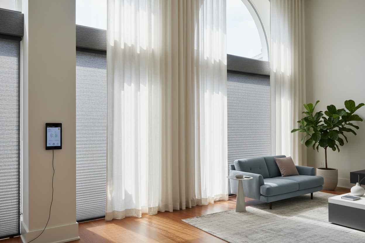 Automating High Ceilings: Smart Drapery Ideas for Tall Windows