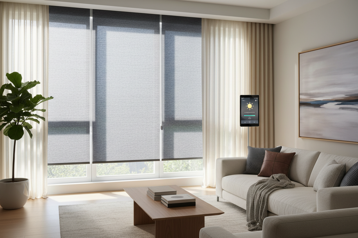 Smart Sun Blocker Shades for Windows: Automate UV Protection