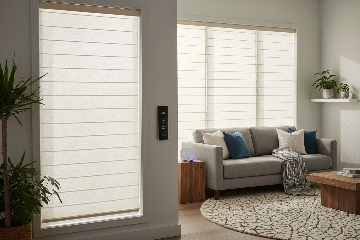 Automate Your Rental: Smart 60 Inch Wide Temporary Shades