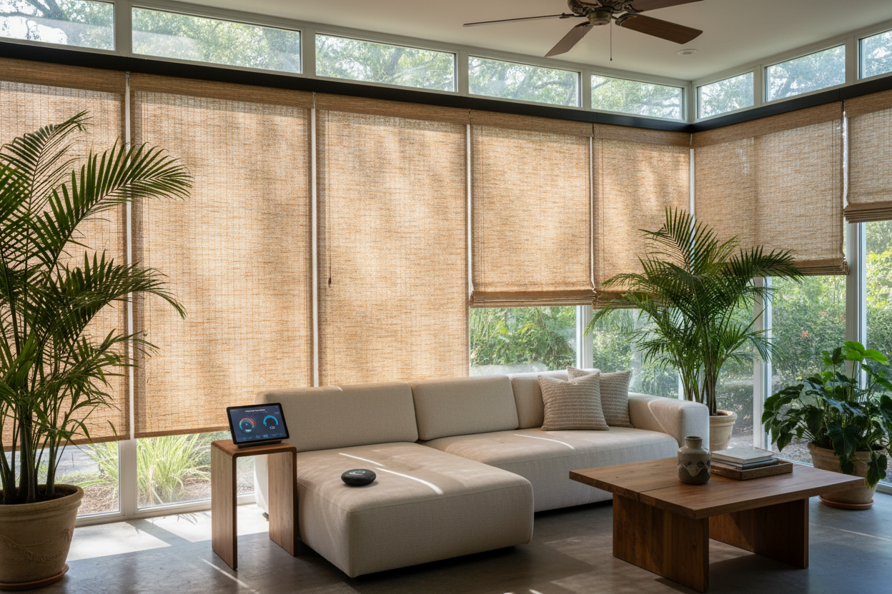 Beat the Heat: Smart Shades for Sun Porch Automation