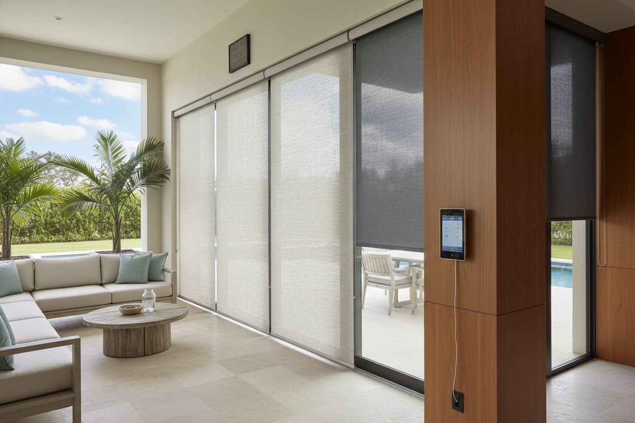 Automating Shades for Lanai: Solar vs. Hardwired Power