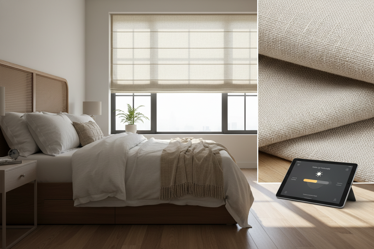 Wake Up Naturally: The Smart Customizable Roman Shades Setup