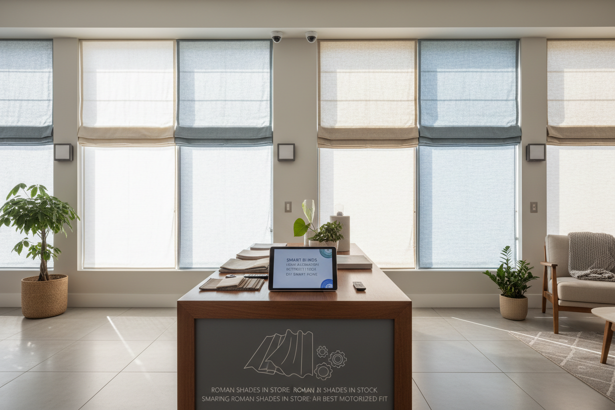 Smart Roman Shades In Store: Finding the Best Motorized Fit