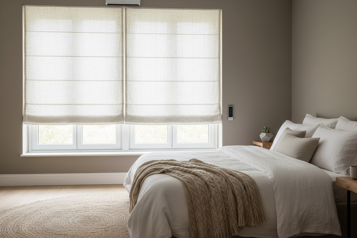 The Best Textured Roman Shade Setup for Lazy Mornings