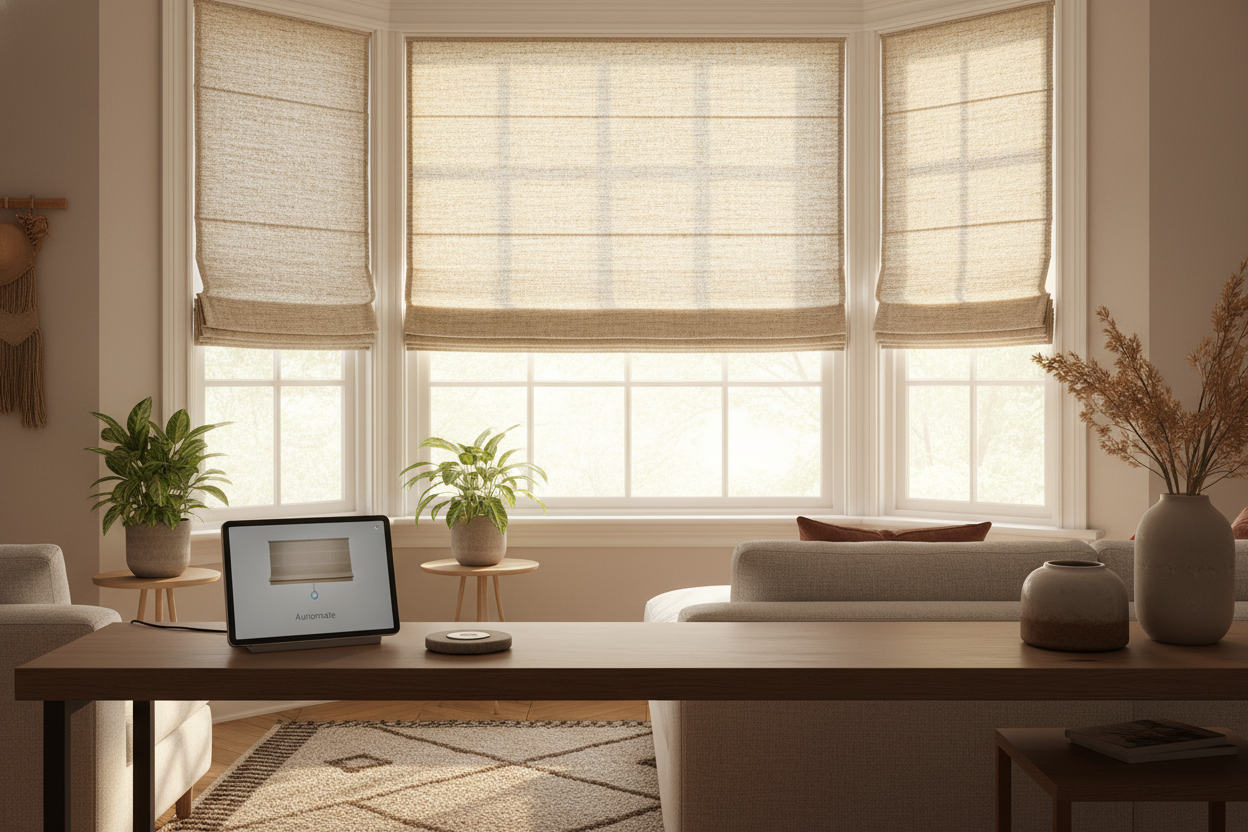 Automating Your Grasscloth Roman Shade: A Smart Home Guide