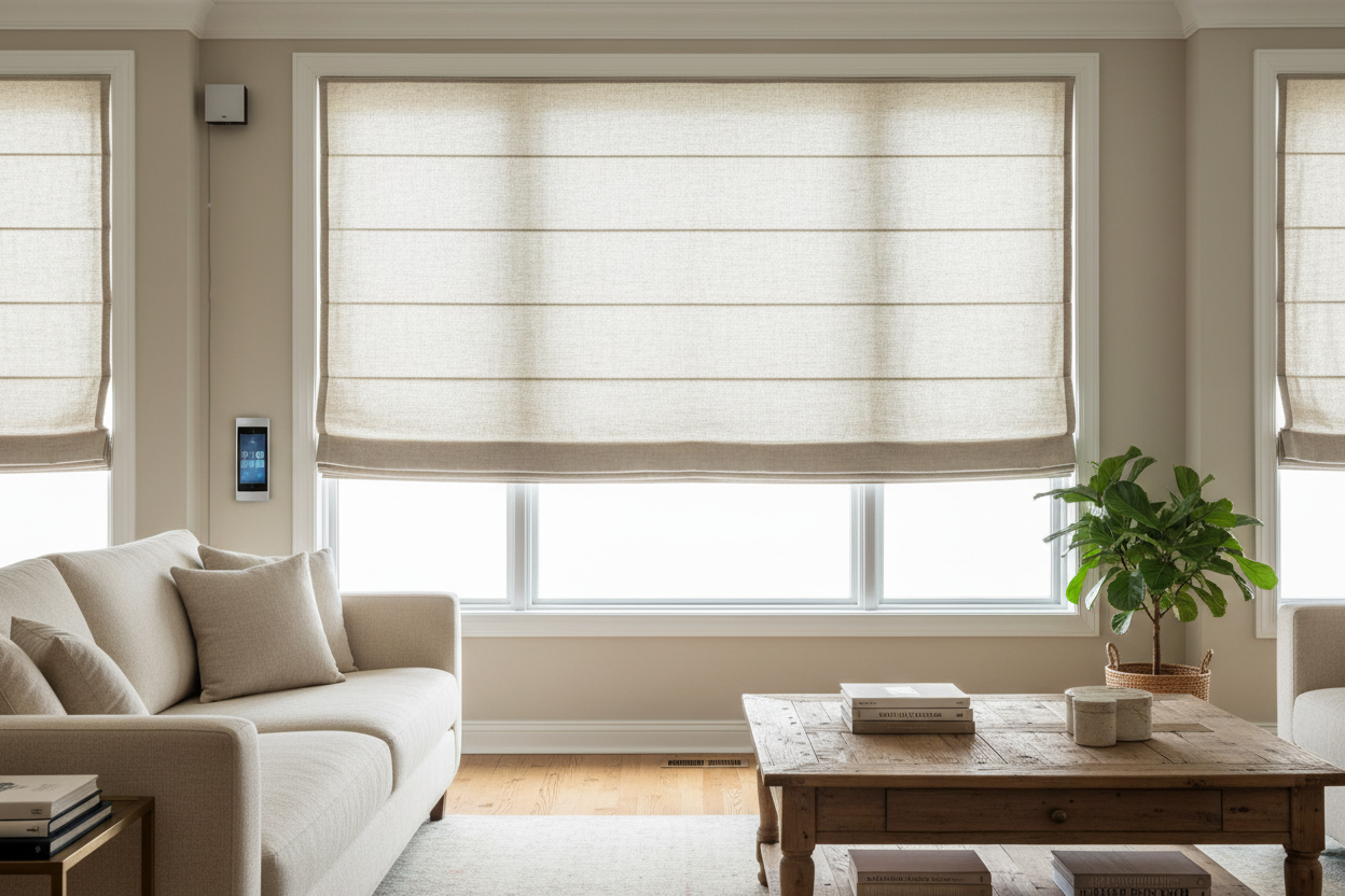 Automating Folded Roman Shades: A Retrofit & Motor Guide