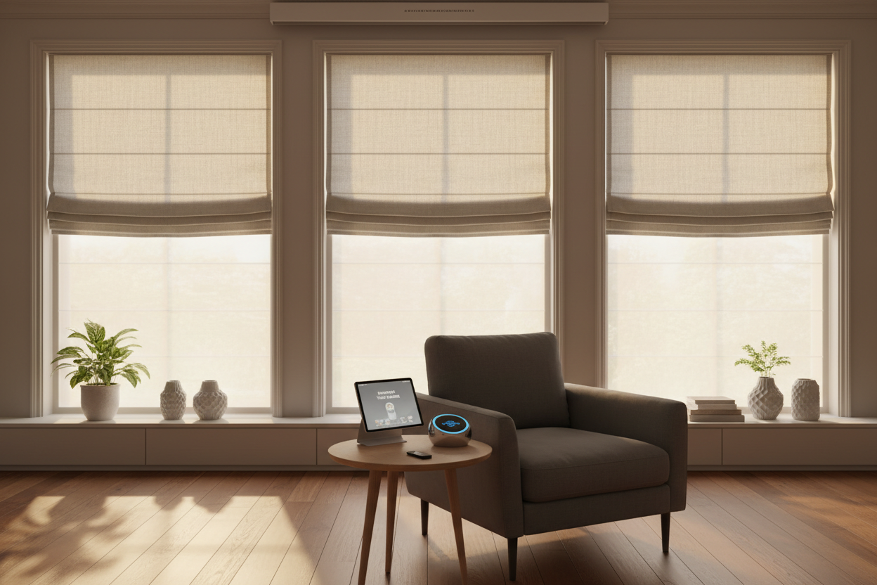 Automating 44 Inch Wide Roman Shades: A Smart Home Guide