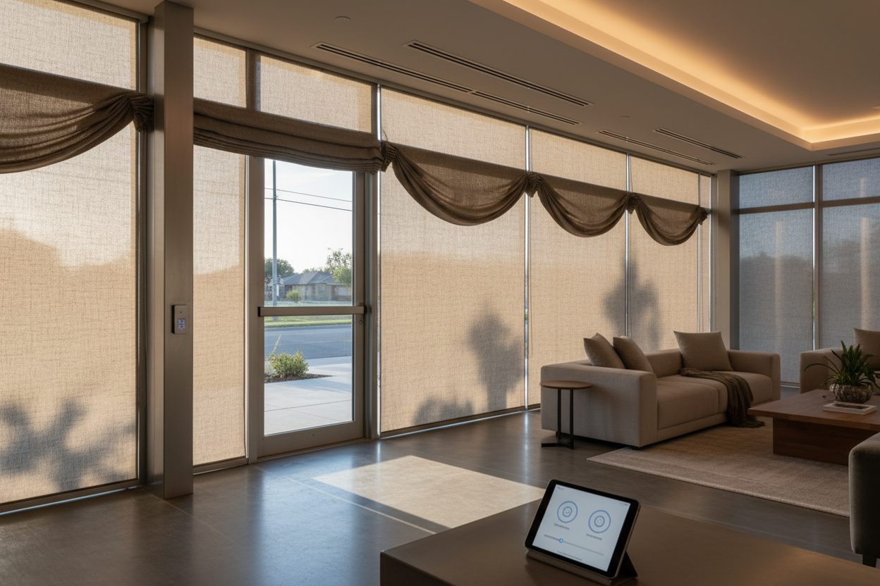 Large Glass? How to Automate Storefront Shades Easily