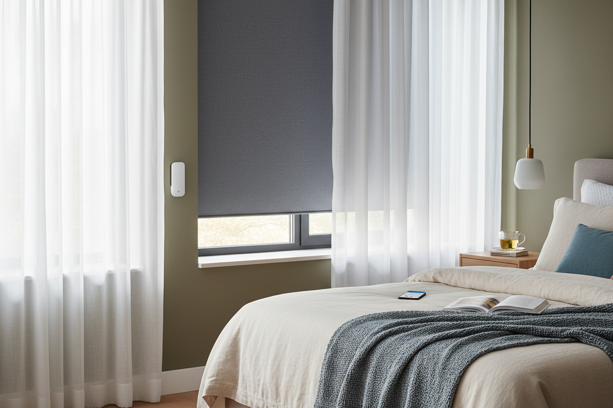 Sleep In Later: Why I Switched to a Smart Room Darkening Roller Shade