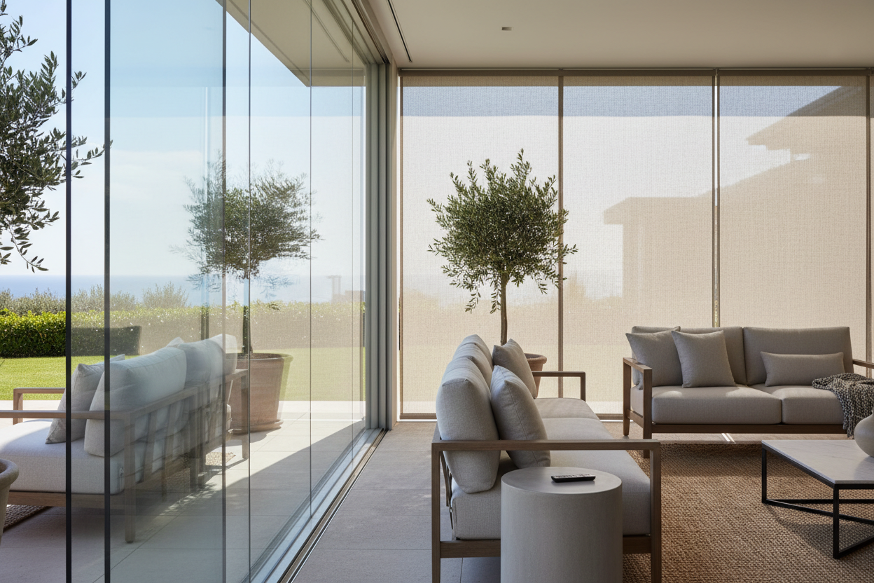 Smart Windbreak Ideas for Patio: Motorized Screens vs. Glass