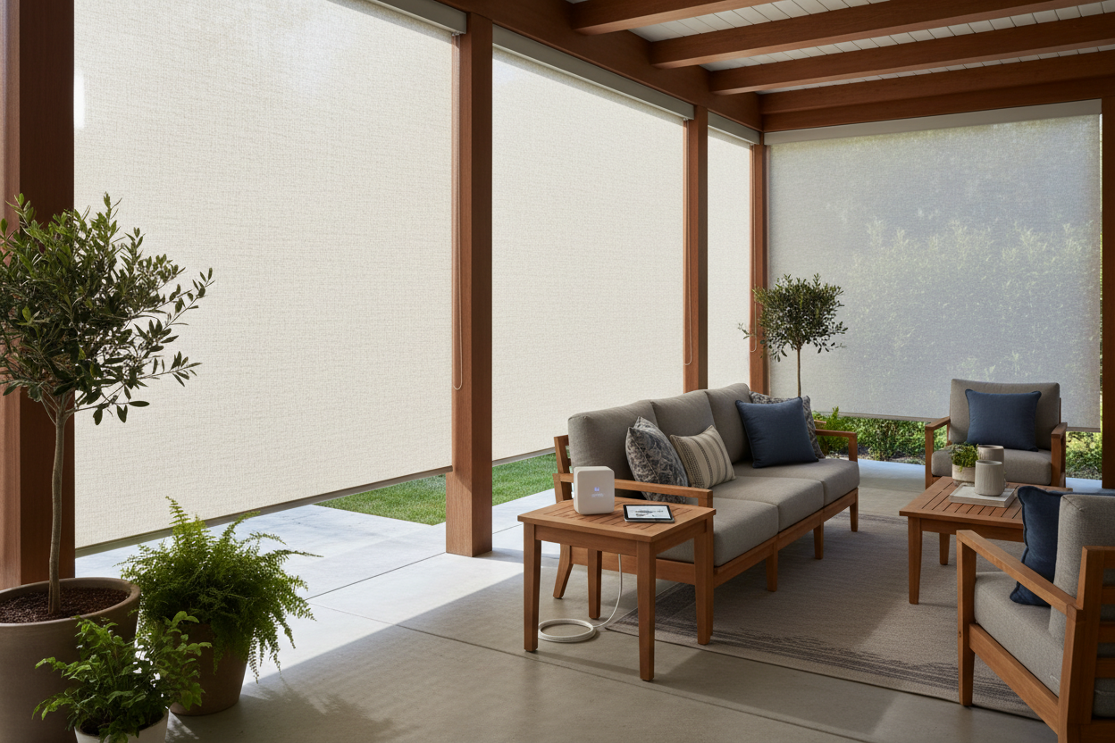 Automating Amazon Outdoor Roll Up Shades: A Smart Patio Guide