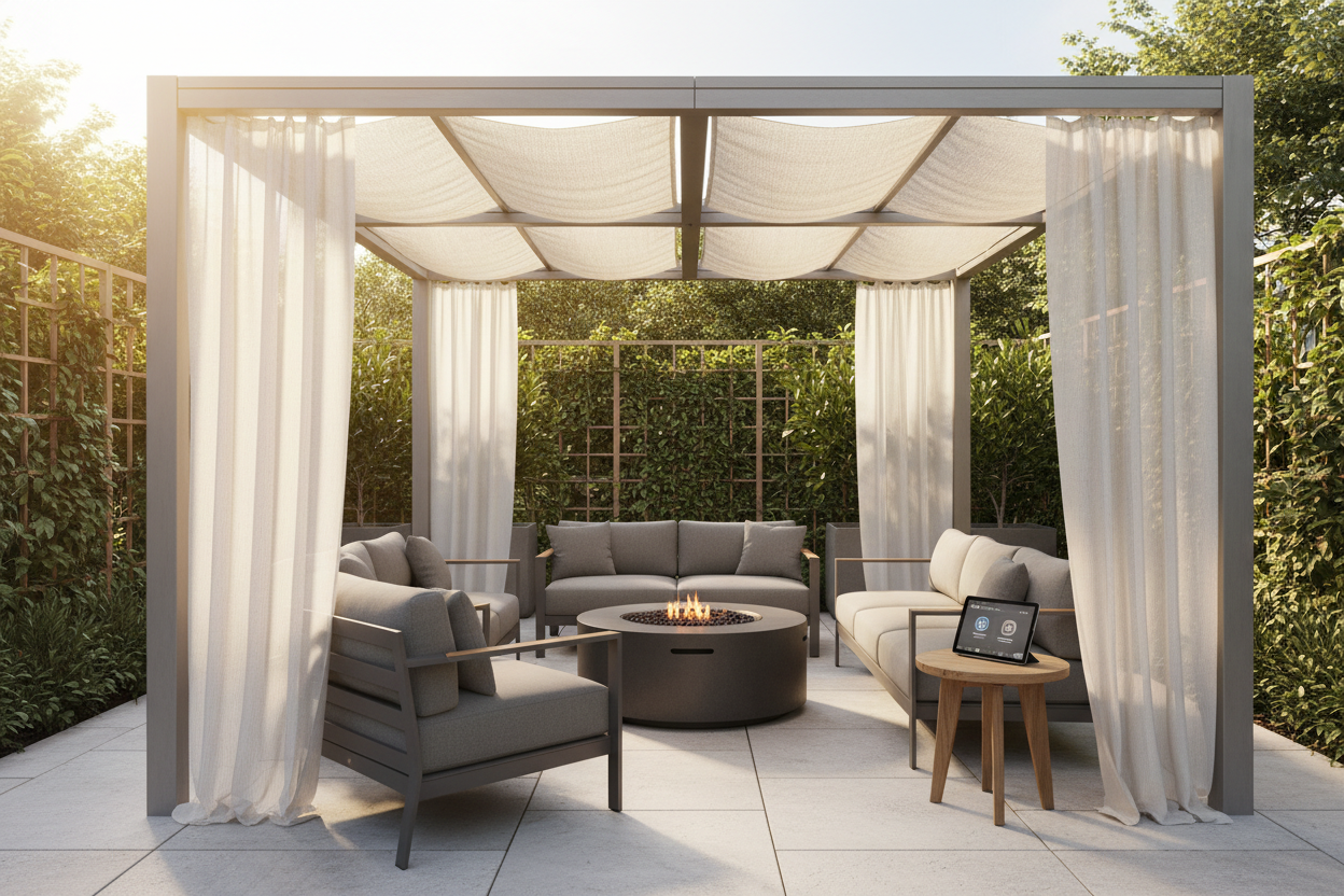 Garden Shading Structures: Voice Control & Smart Setup Guide