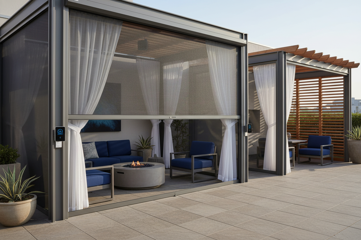 Windproof Your Patio: Smart Shades vs. Static Pergolas