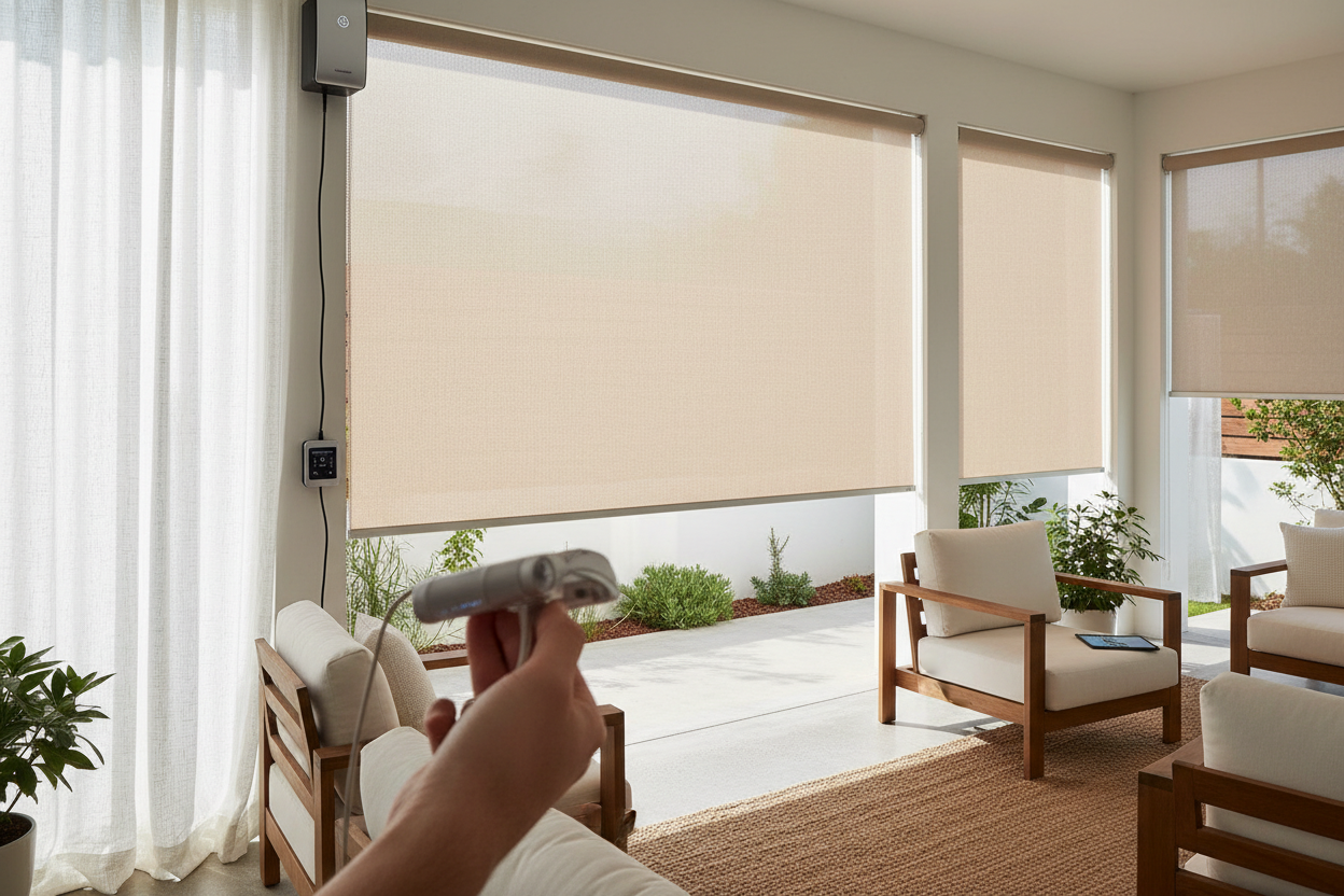 Retrofitting Your Coolaroo Outdoor Roller Shade 96x96