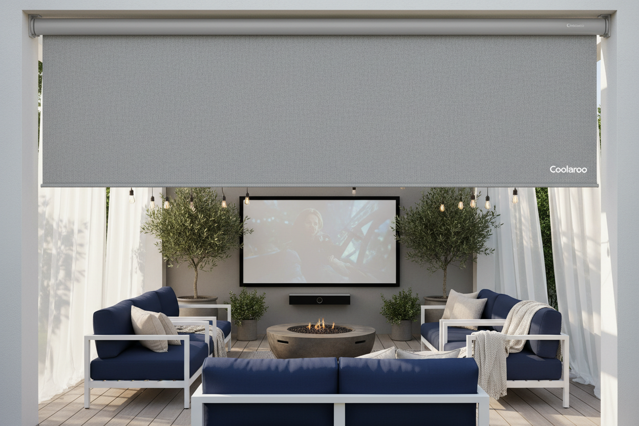 Coolaroo Spring Operated Shade: Essential Gear for Outdoor Theaters