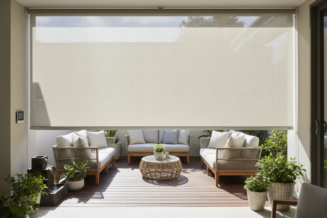 Beat the Glare: My Experience with a 9 Foot Wide Outdoor Roller Shade