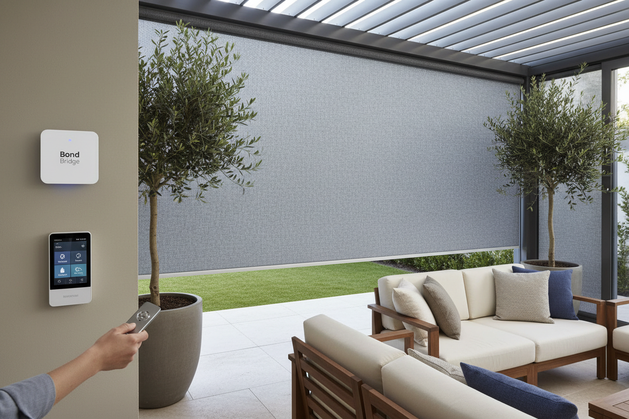 Smart Control for Your 11 Foot Outdoor Roller Shade: My Setup
