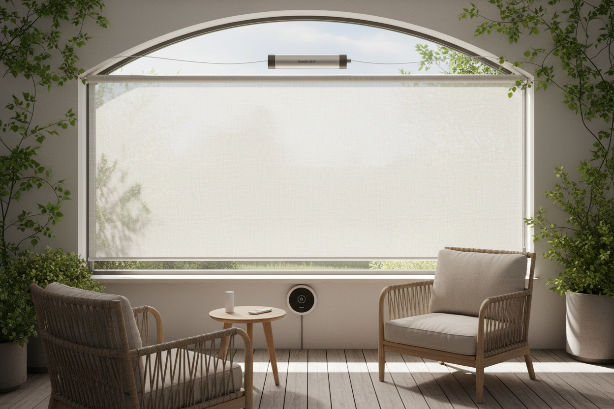 Smart Upgrade: Motorizing Your Heavy Duty Semi Sheer Outdoor Roller Shade