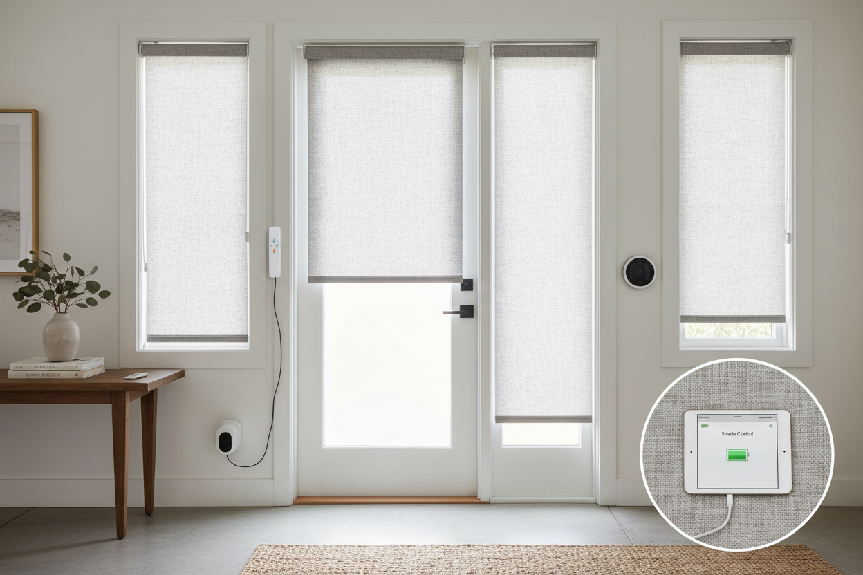 Smart Shades for Door: Solving the Battery Setup