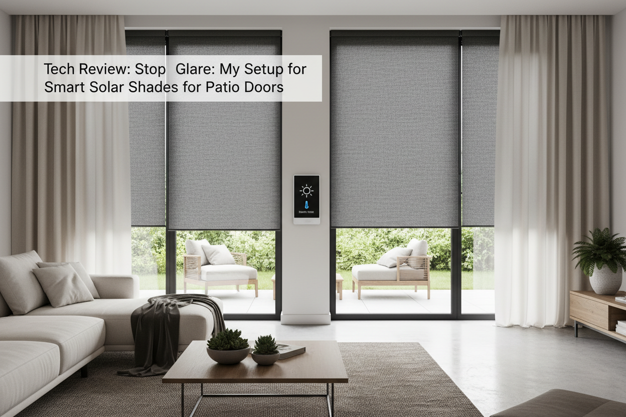Stop the Glare: My Setup for Smart Solar Shades for Patio Doors