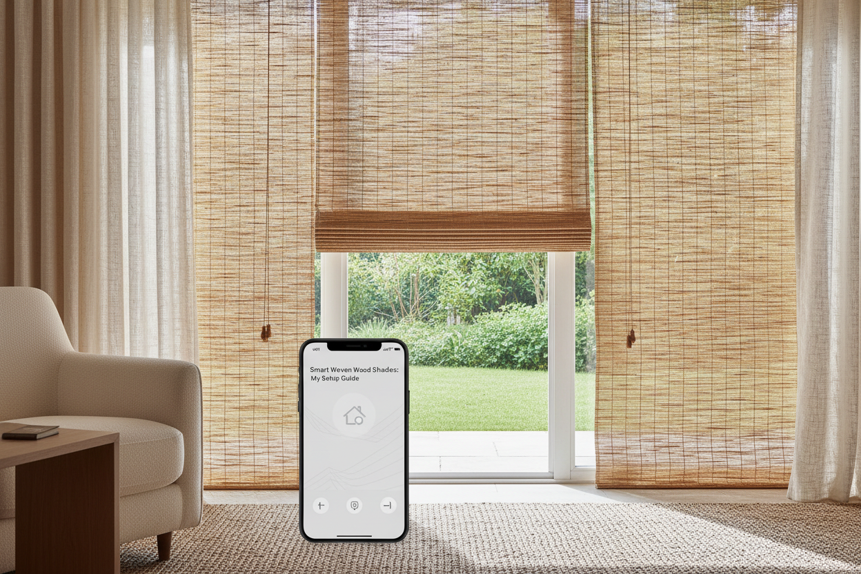 Smart Woven Wood Shades for Patio Door: My Setup Guide